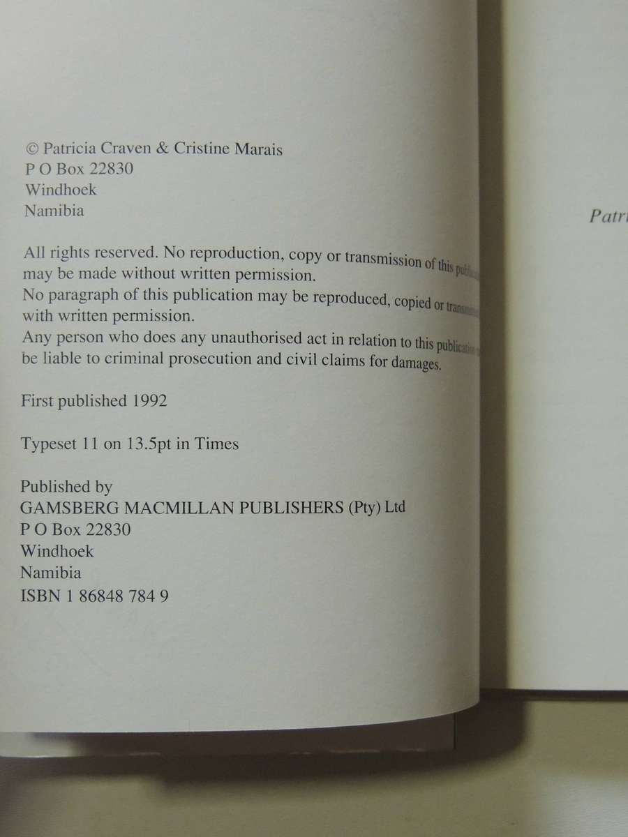 Damaraland Flora: Spitzkoppe, Brandberg, Twyfelfontein - Patricia Craven & Christine Marais