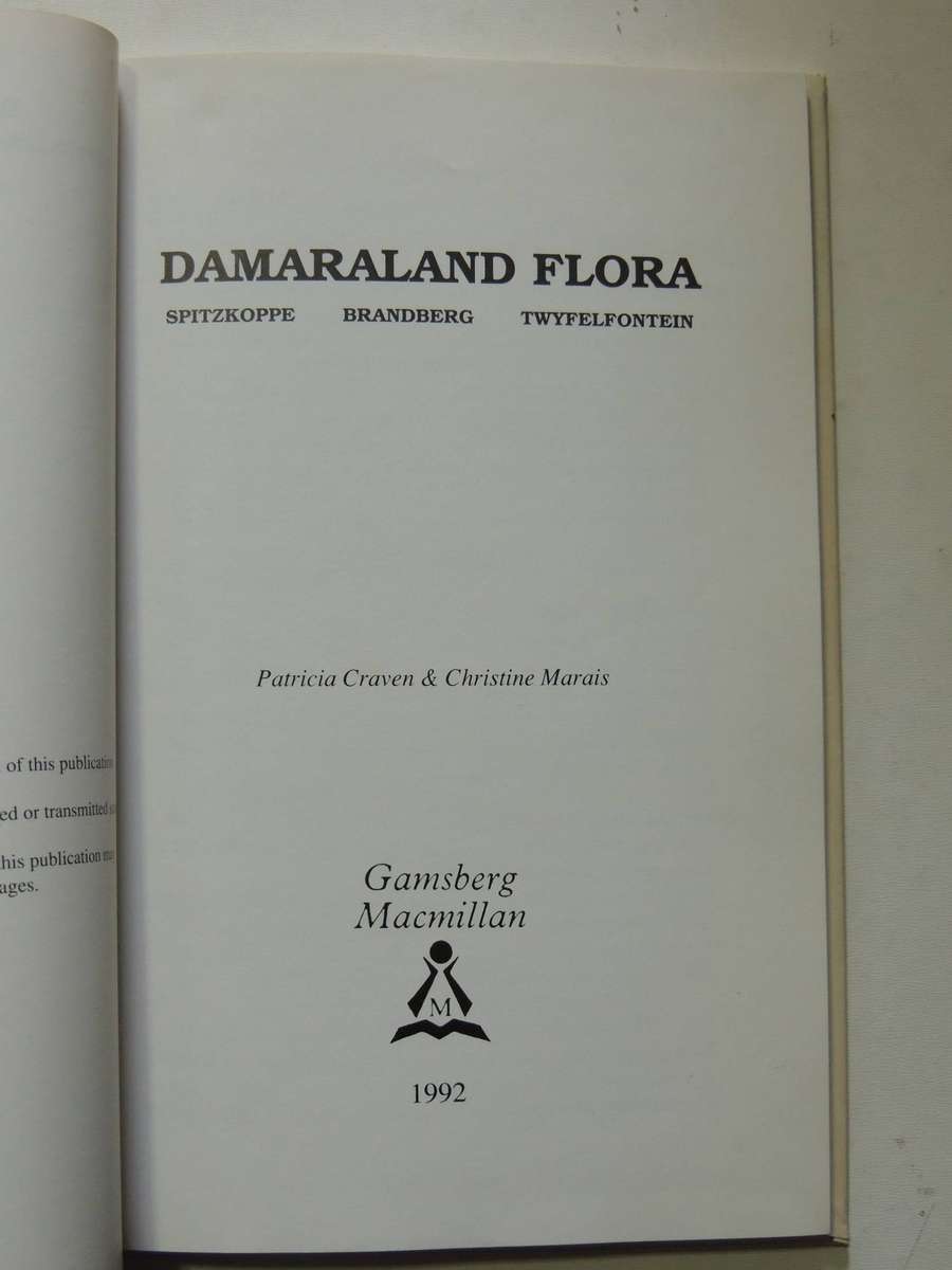 Damaraland Flora: Spitzkoppe, Brandberg, Twyfelfontein - Patricia Craven & Christine Marais