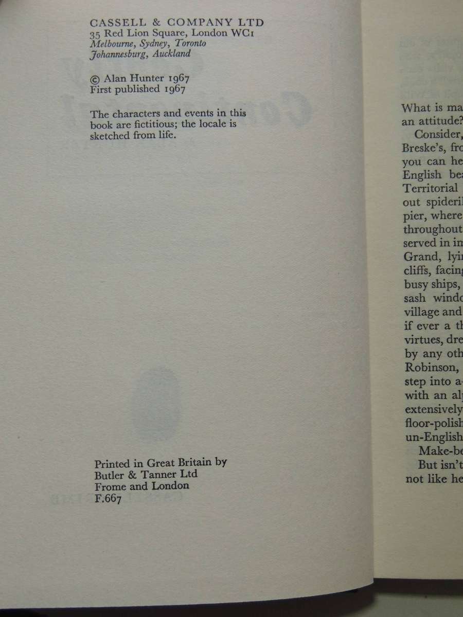 Gently Confidential (1st Edition 1967) Scarce - Alan Hunter