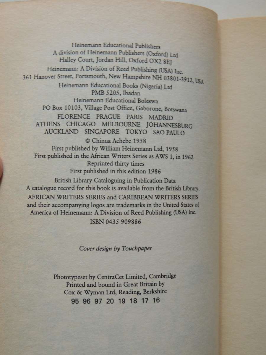 African Writers Series: Things Fall Apart - Chinua Achebe