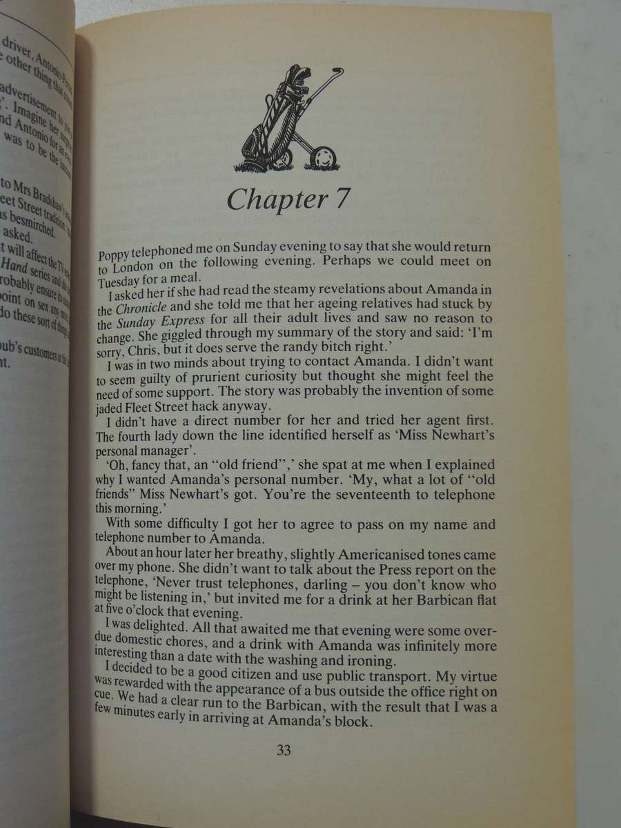 A Deadly Lie: A Chris Ludlow Golfing Thriller- Malcolm Hamer  FIRST EDITION 1992