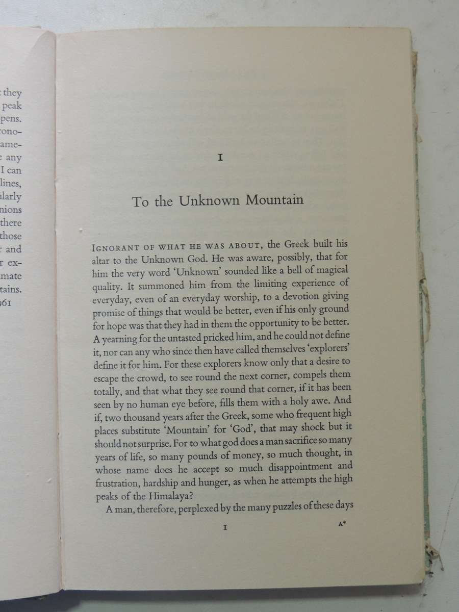 To The Unknown Mountain: Ascent Of An Unexplored Twenty-Five Thousander In Karakoram - Wilfred Noyce