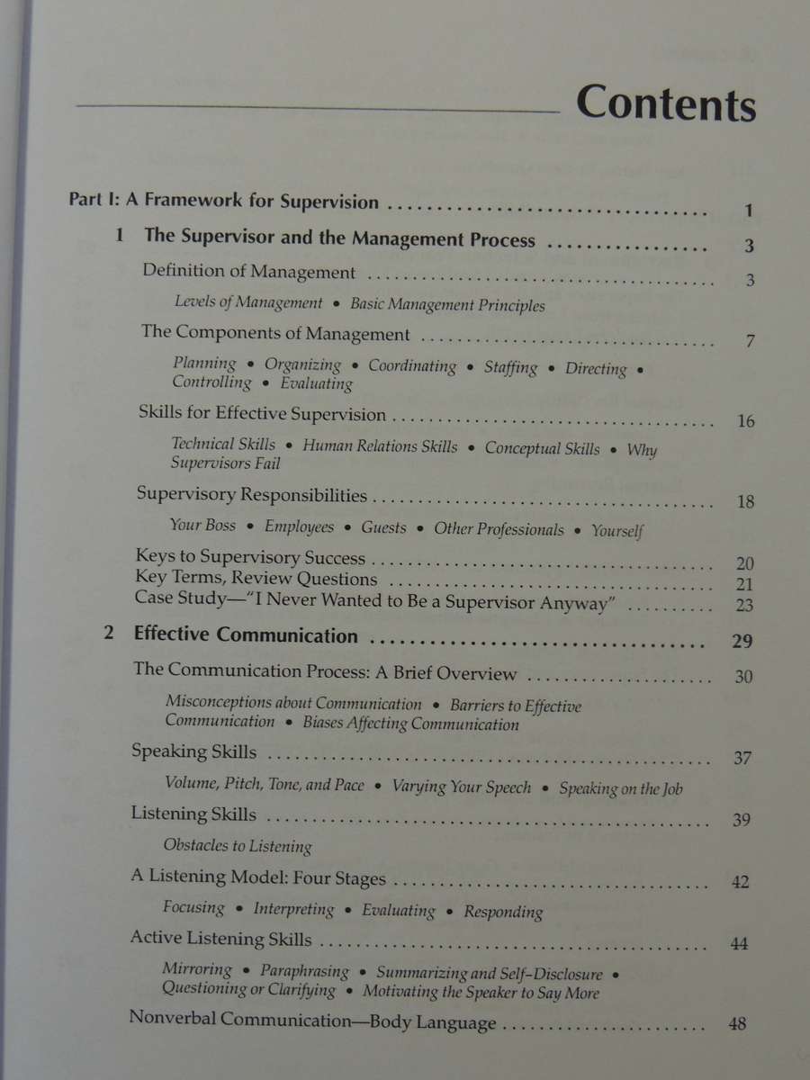 Supervision In The Hospitality Industry (3rd Edition) - Raphael R. Kavanaugh & Jack D. Ninemeier