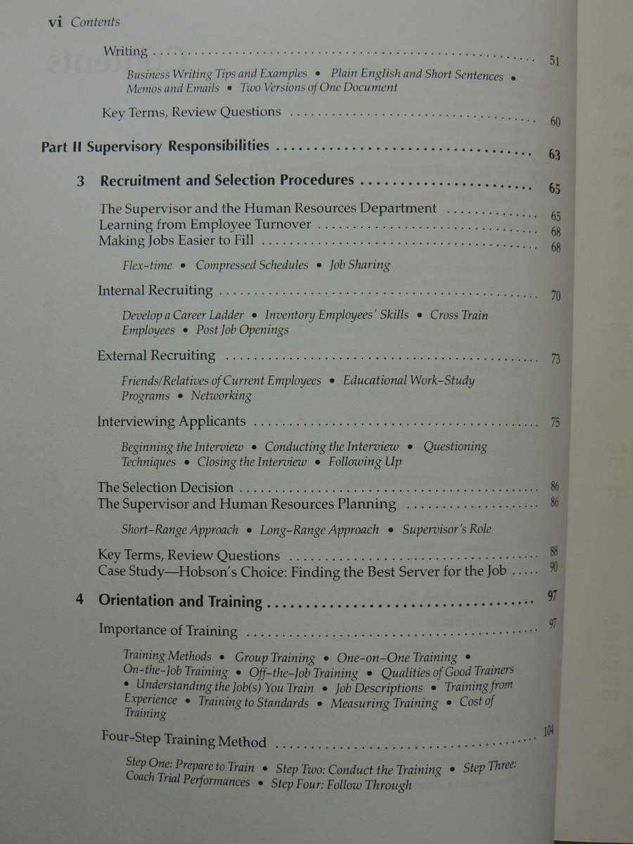 Supervision In The Hospitality Industry (3rd Edition) - Raphael R. Kavanaugh & Jack D. Ninemeier