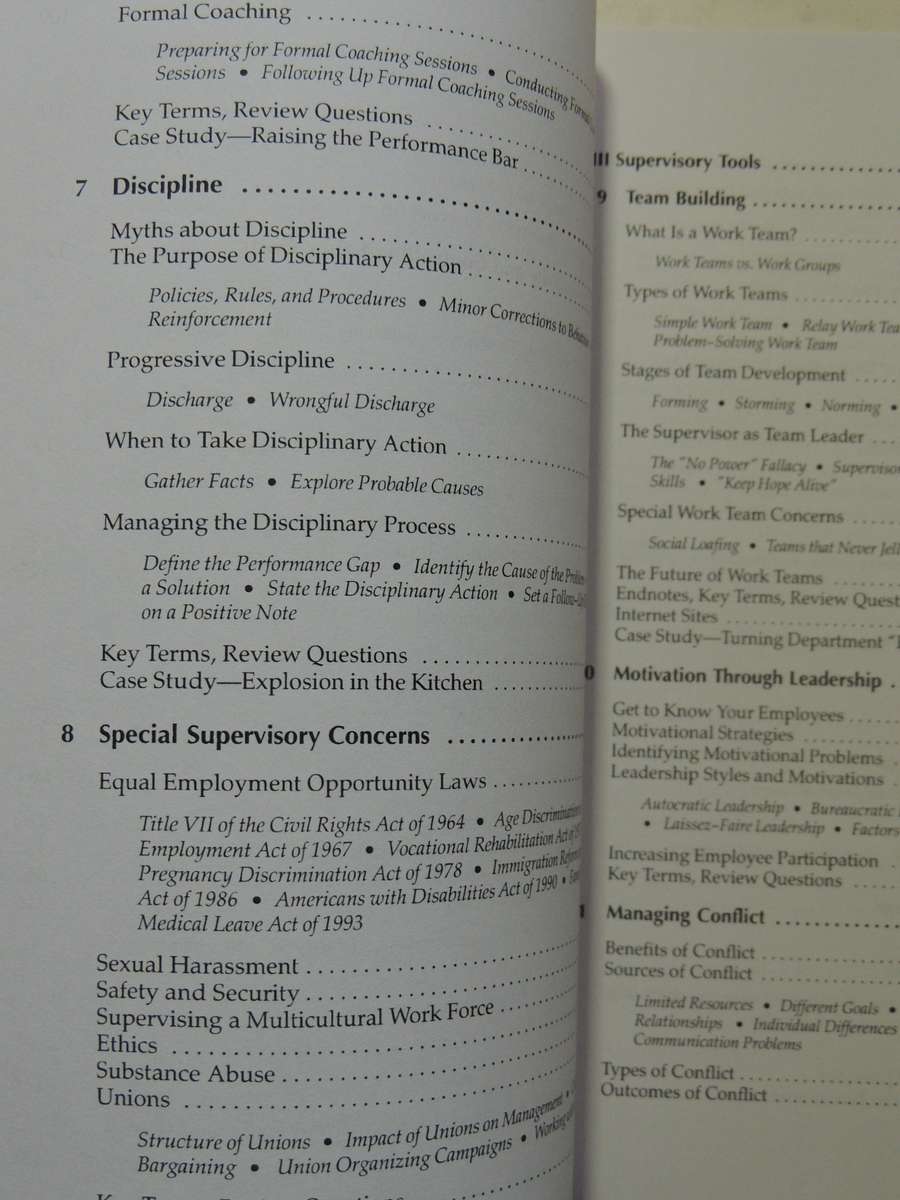 Supervision In The Hospitality Industry (3rd Edition) - Raphael R. Kavanaugh & Jack D. Ninemeier