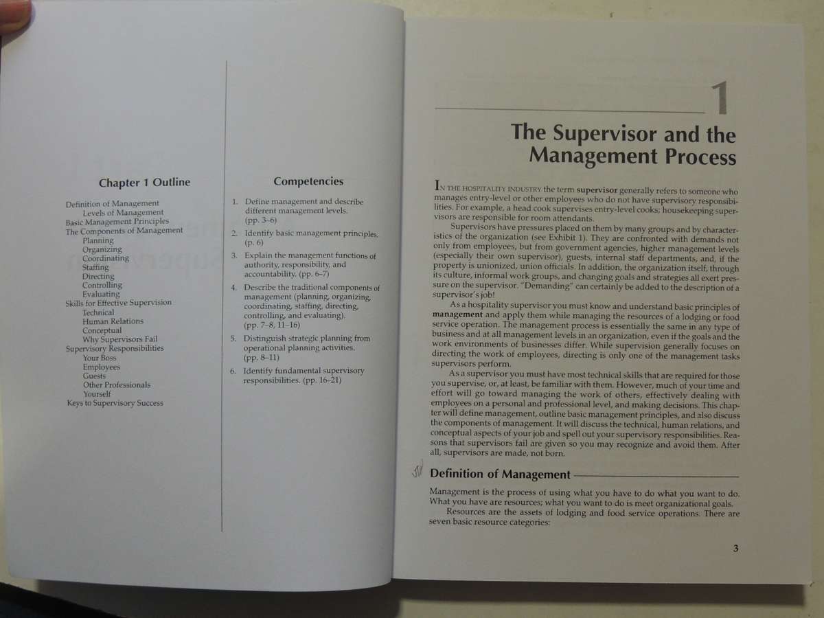 Supervision In The Hospitality Industry (3rd Edition) - Raphael R. Kavanaugh & Jack D. Ninemeier