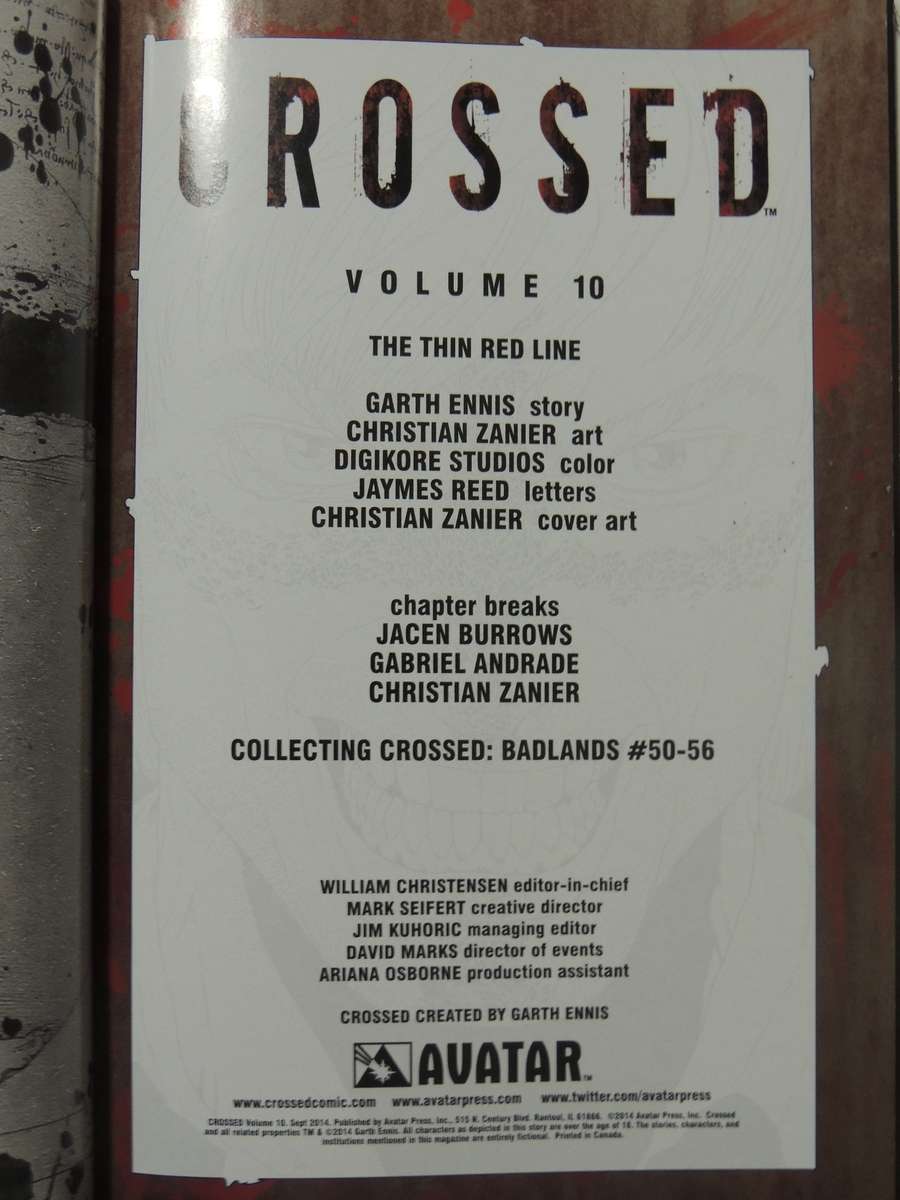 Crossed Vol 10: Badlands - Garth Ennis & Christian Zanier