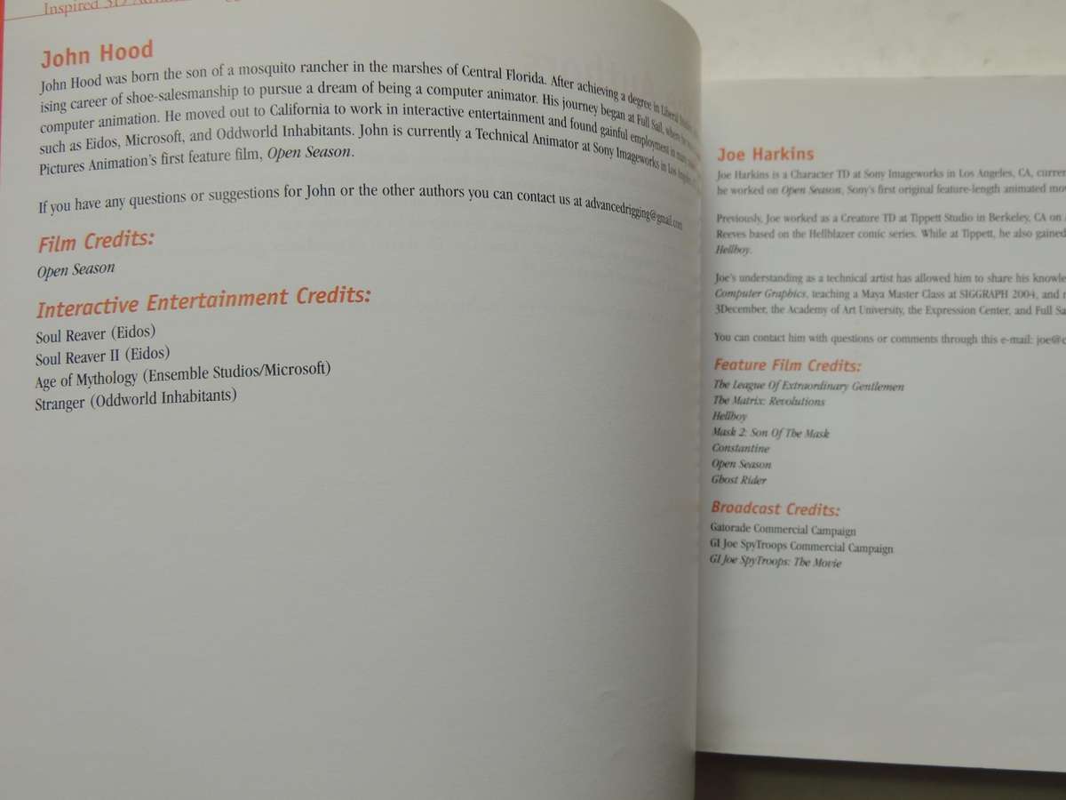 Inspired 3D Advanced Rigging And DeformationsBrad Clark, John Hood & Joe Harkins