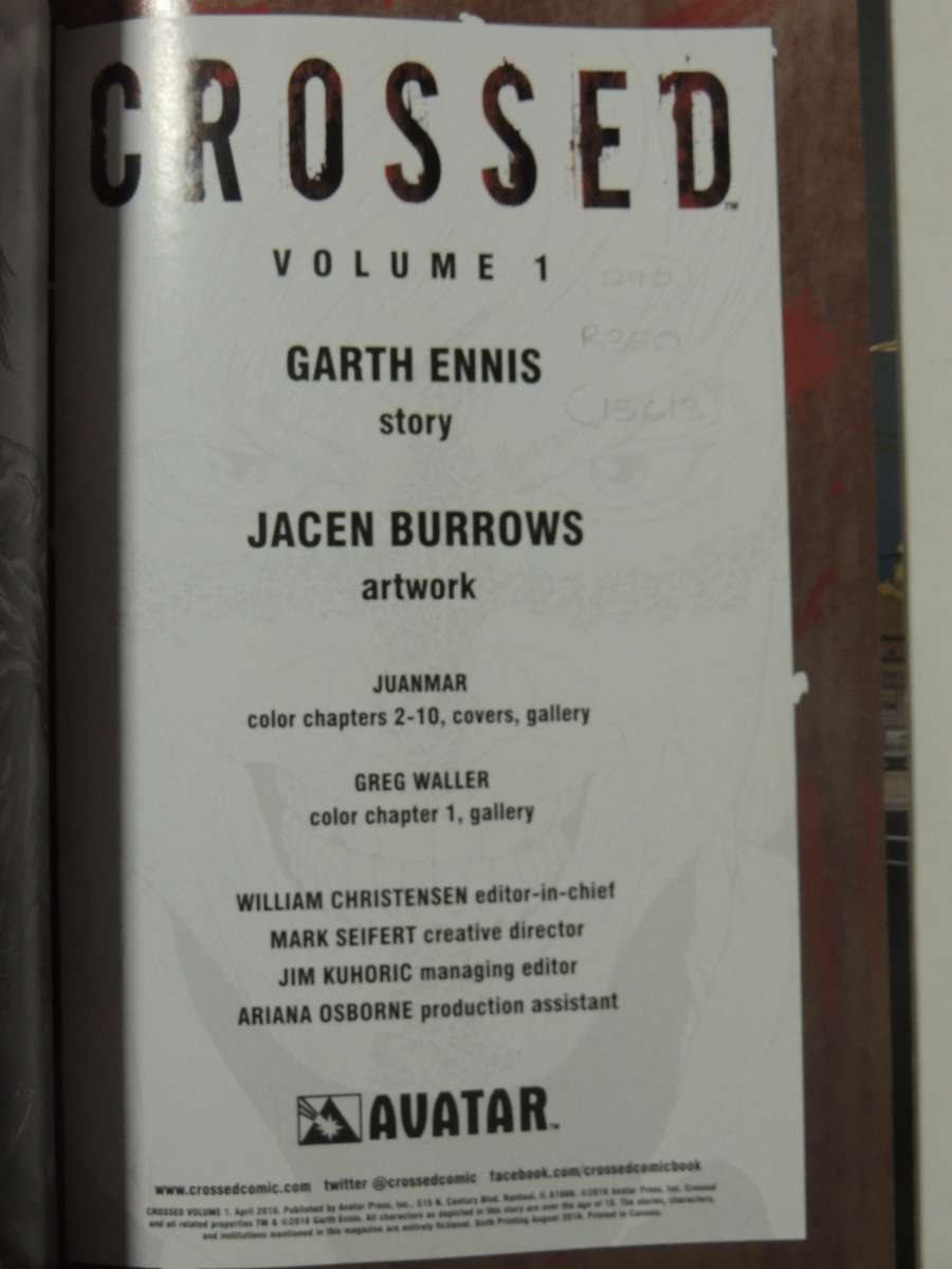 Crossed Vol 1 - Garth Ennis & Jacen Burrows