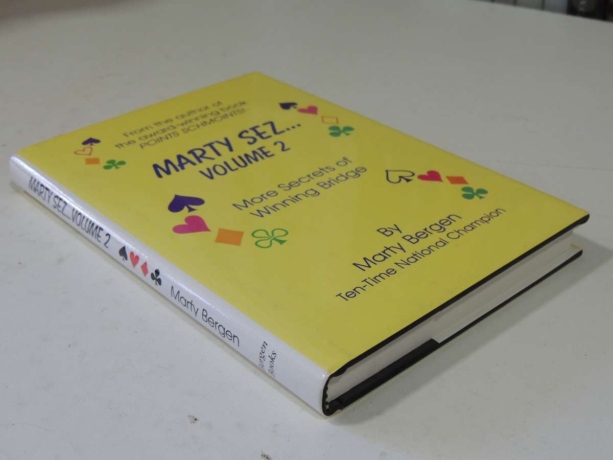 Marty Sez Volume 2  More Secrets of Winning Bridge - Marty Bergen Inscribed