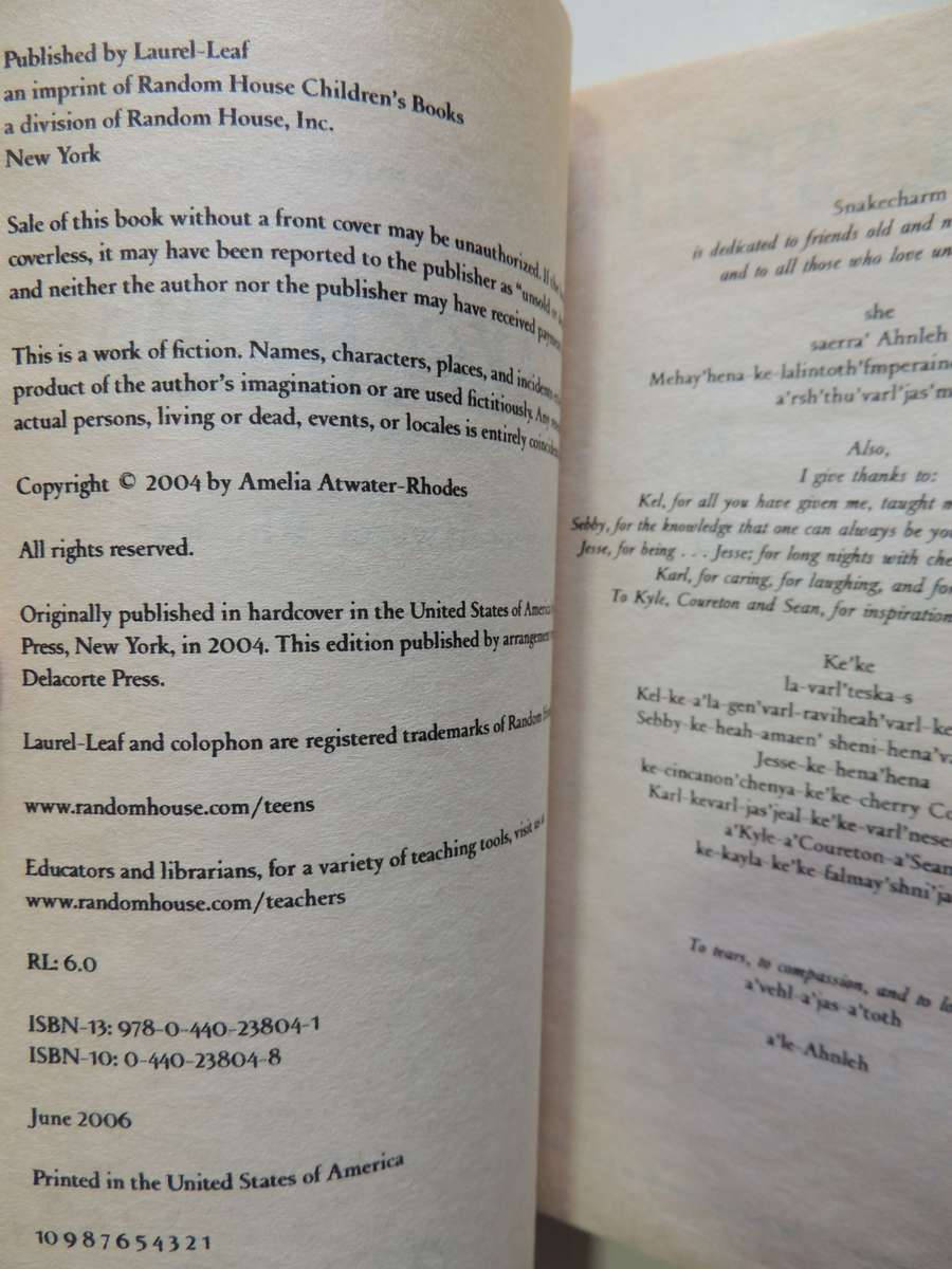 The Kiesha'Ra 4 Vol Set, Hawksong, Snakecharm, Falcondance, Wolfcry - Amelia Atwater-Rhodes