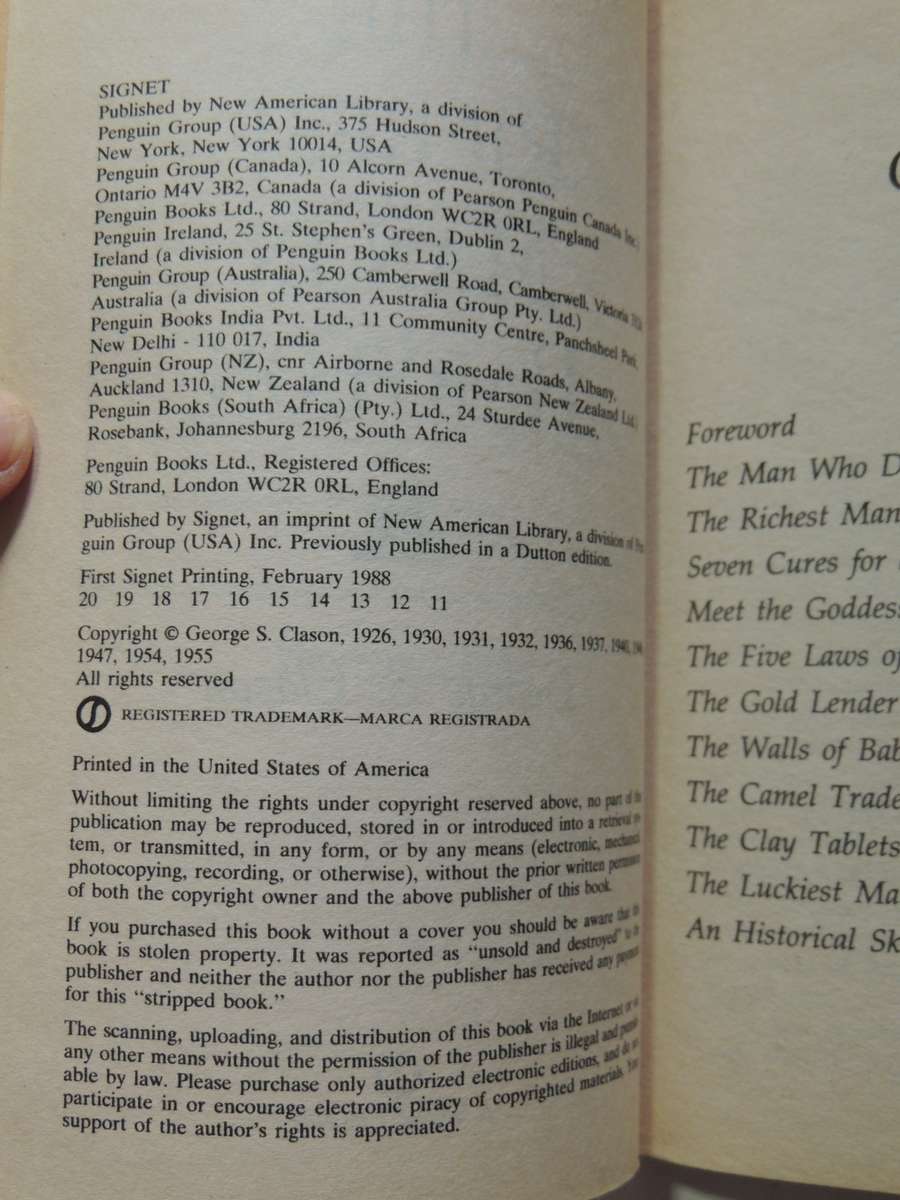 The Richest Man in Babylon - George S Clason