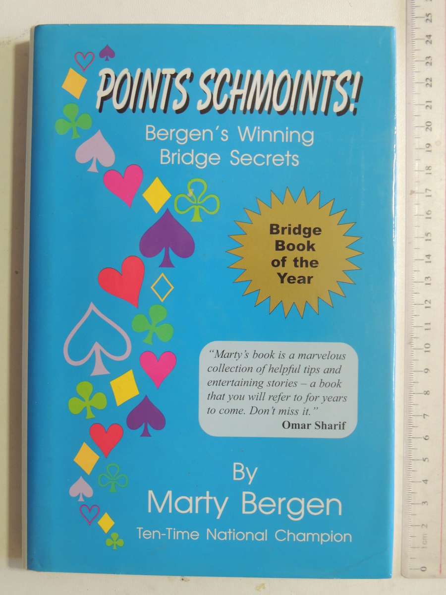Points Schmoints! Bergen's Winning Bridge Secrets - Marty Bergen  SIGNED