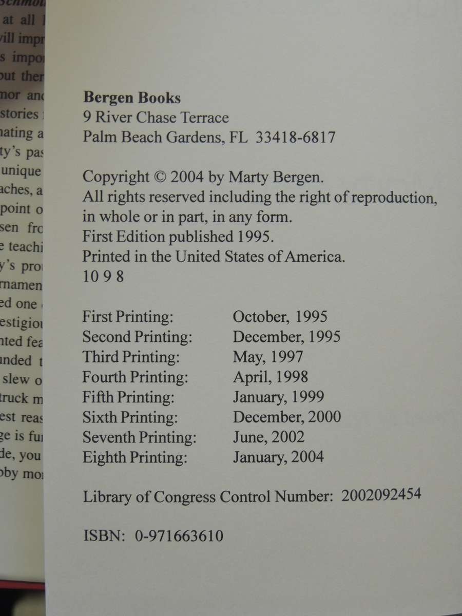 Points Schmoints! Bergen's Winning Bridge Secrets - Marty Bergen  SIGNED