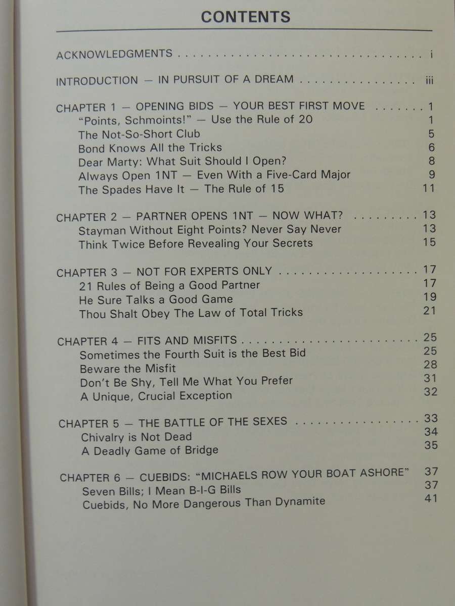 Points Schmoints! Bergen's Winning Bridge Secrets - Marty Bergen  SIGNED