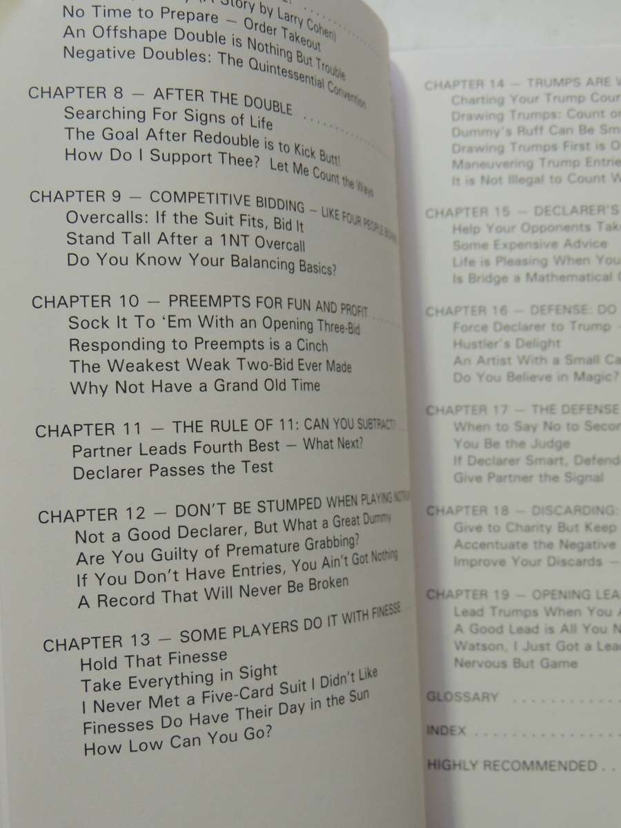 Points Schmoints! Bergen's Winning Bridge Secrets - Marty Bergen  SIGNED