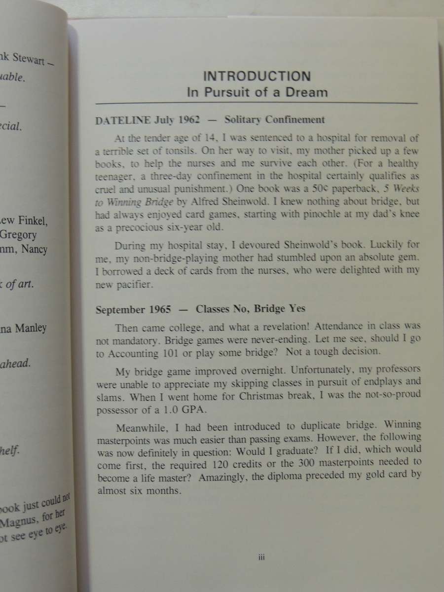 Points Schmoints! Bergen's Winning Bridge Secrets - Marty Bergen  SIGNED