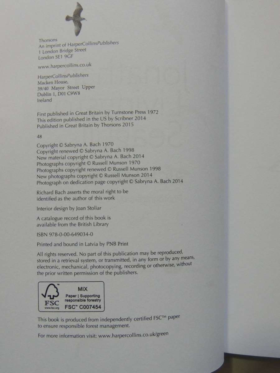 Jonathan Livingston Seagull: A Story The Complete Edition Includes The Rediscovered Part Four R Bach