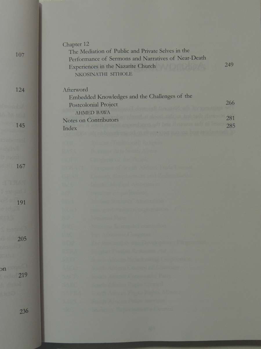 Religion And Spirituality In South Africa: New Perspectives - ed Duncan Brown