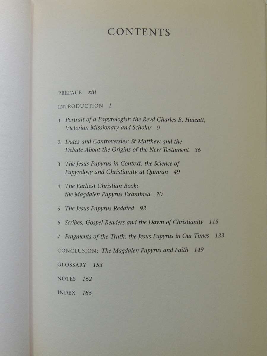 The Jesus Papyrus- Carsten Peter Thiede & Matthew D'Ancona