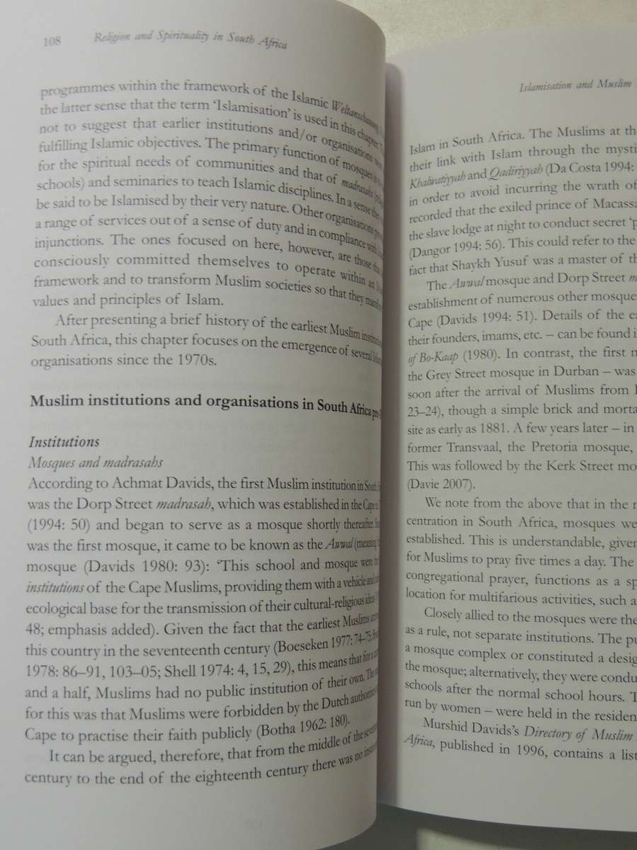 Religion And Spirituality In South Africa: New Perspectives - ed Duncan Brown