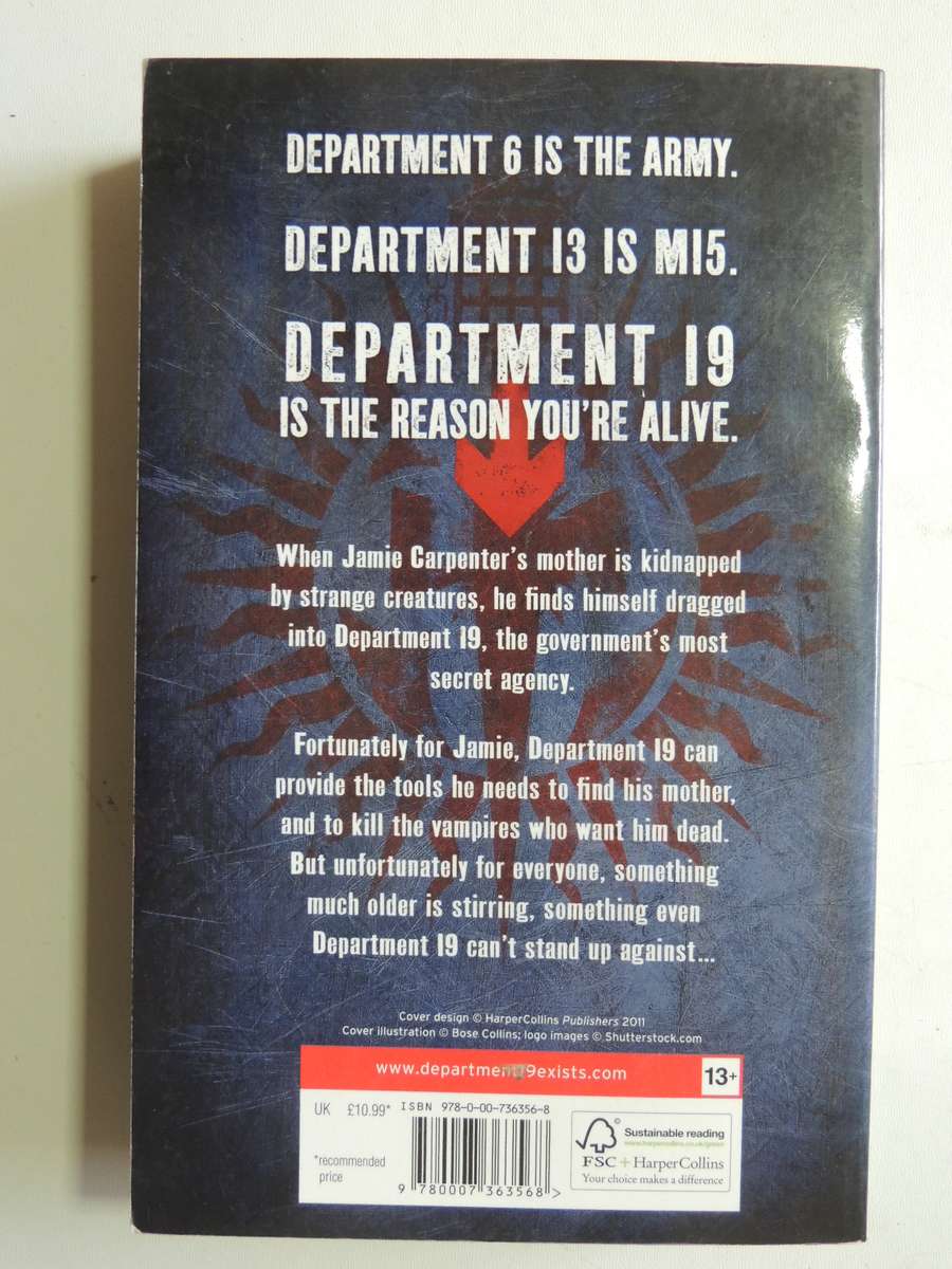 Department 19, They Don't Exist, but they save your life everyday- Will Hill
