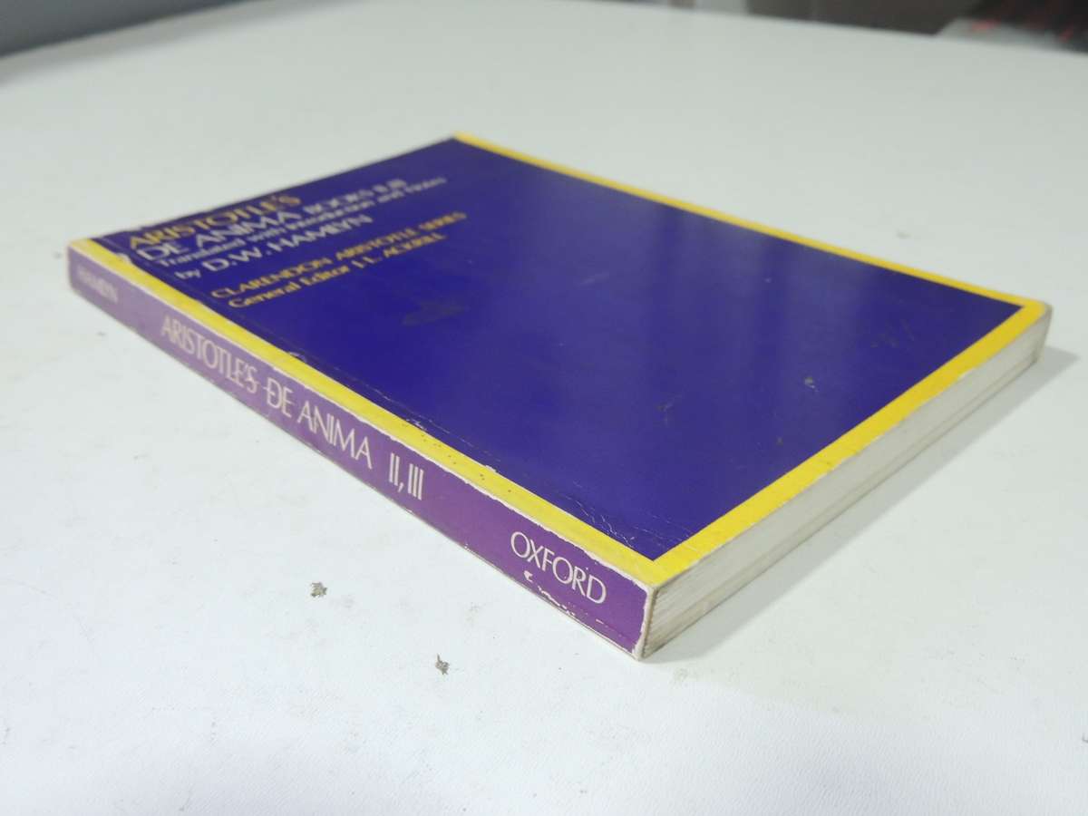 Aristotle's De Anima Books II & III - ed D.W. Hamlyn