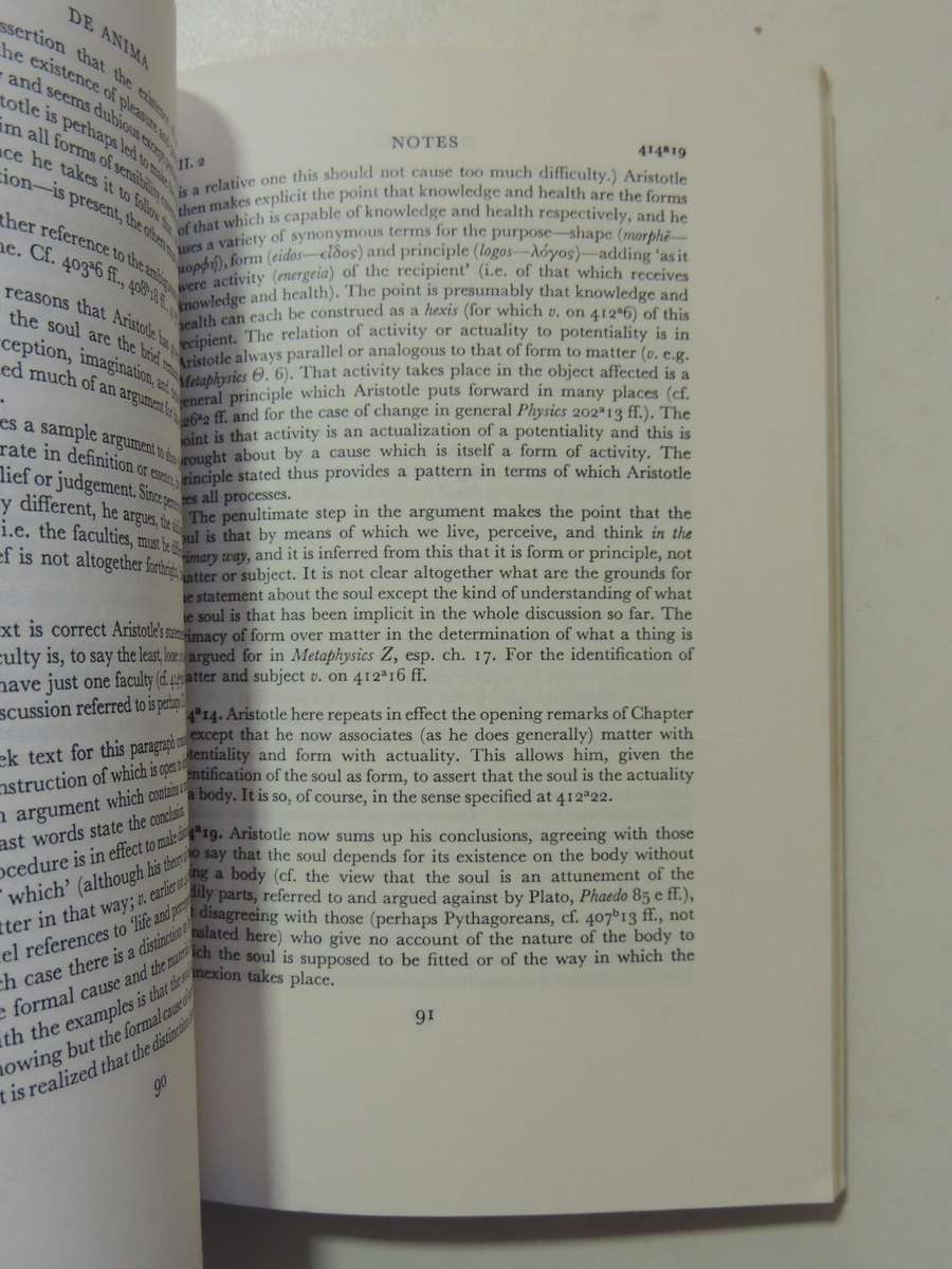 Aristotle's De Anima Books II & III - ed D.W. Hamlyn