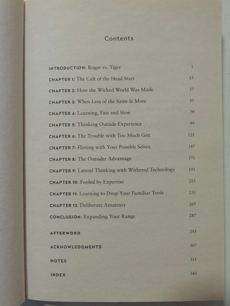 Range: How Generalists Triumph In A Specialized World - David Epstein