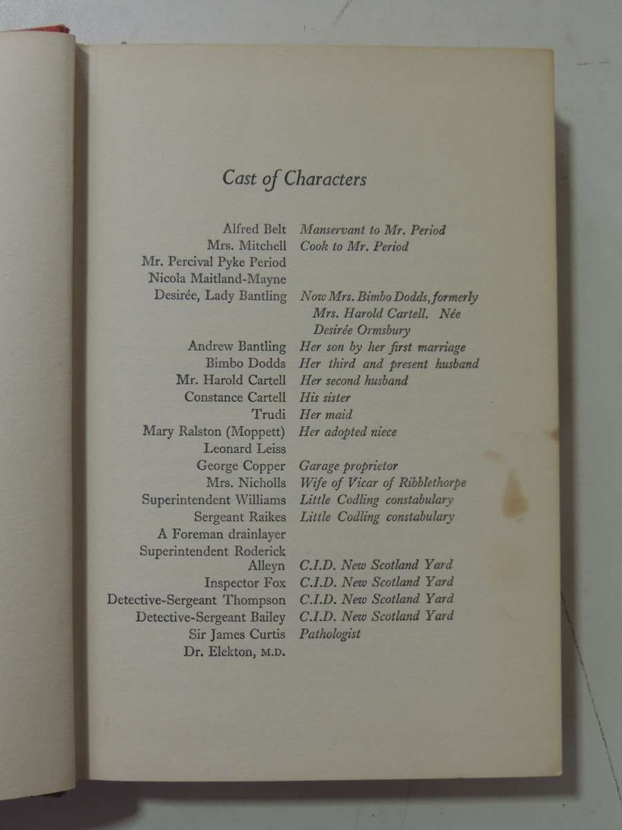 Hand In Glove - Ngaio Marsh   1st Edition