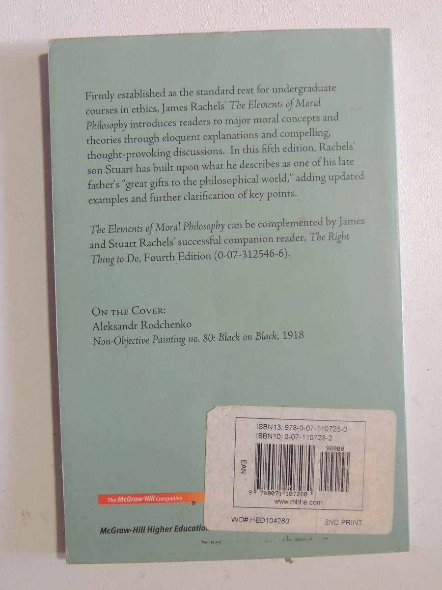 The Elements Of Moral Philosophy - James Rachels