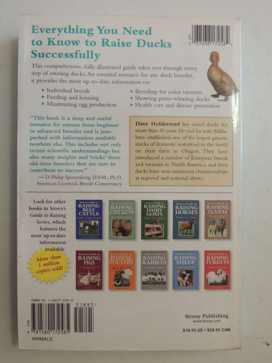 Storey's Guide to Raising Ducks, Breeds, Care, Health - Dave Holderread