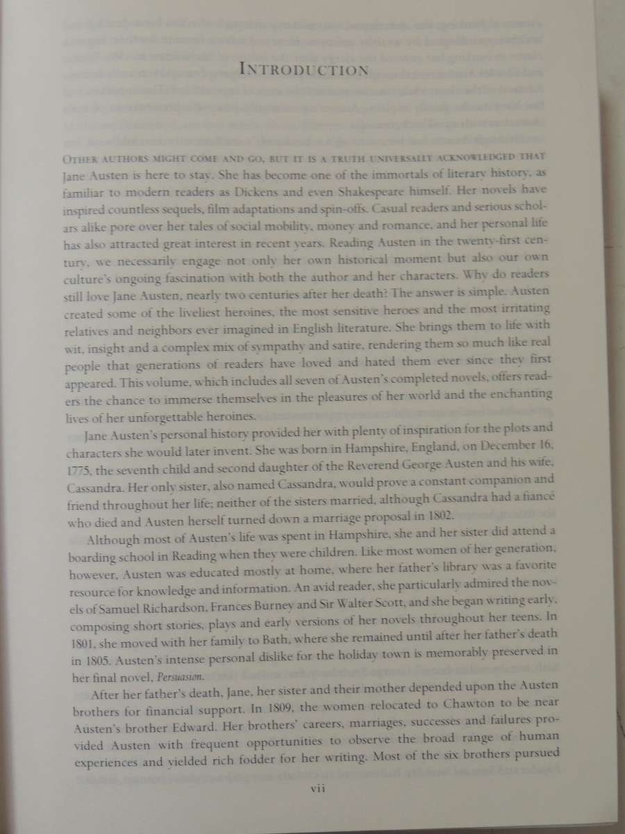 The Complete Novels of Jane Austen     in Original Slip Case