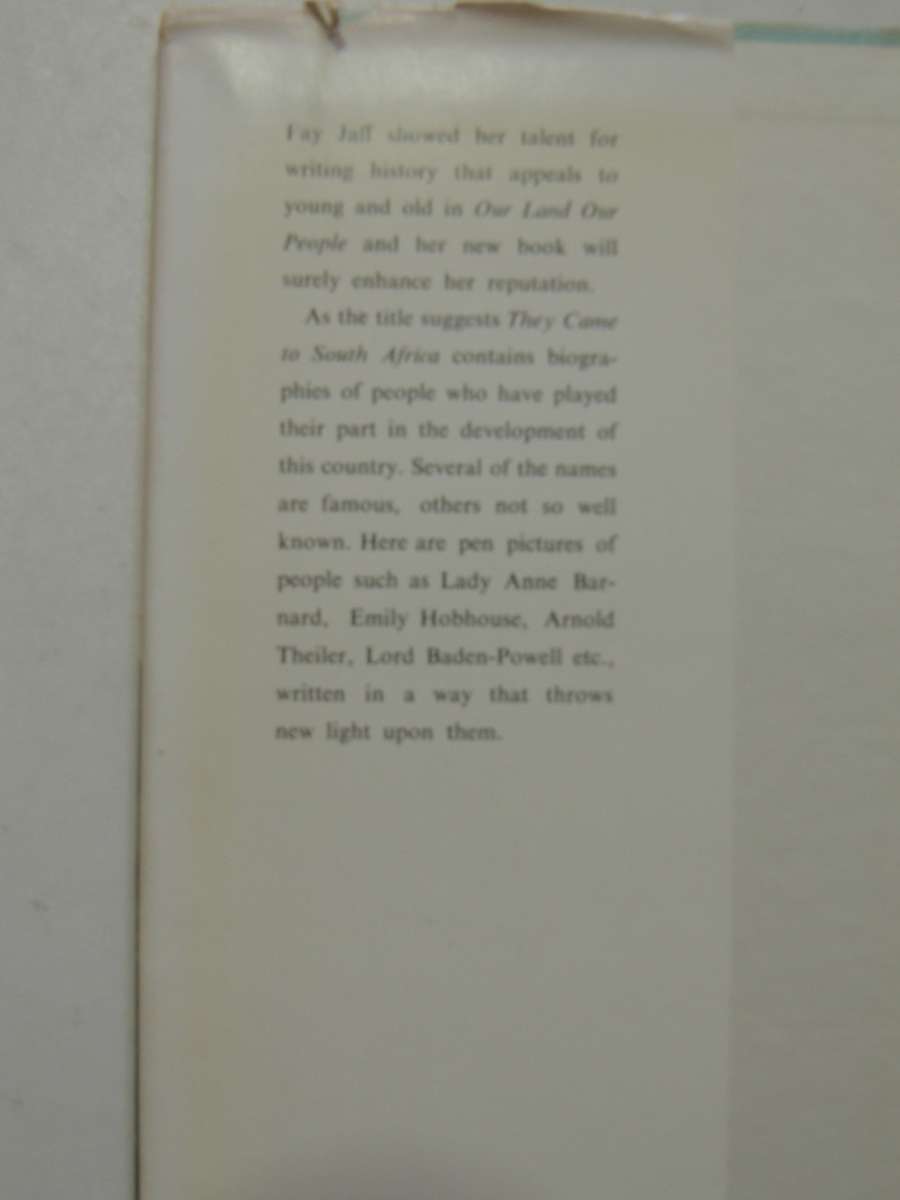 They Came To South Africa - Fay Jaff