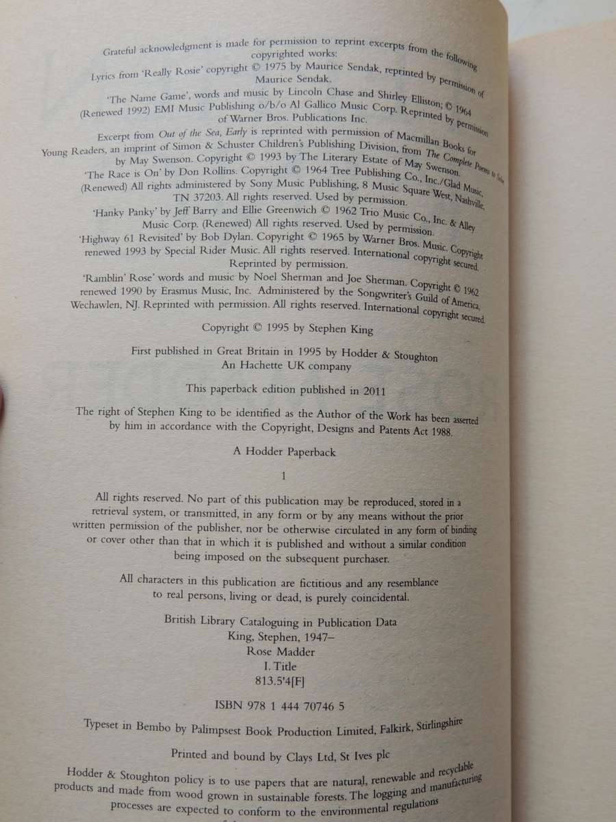 Rose Madder - Stephen King