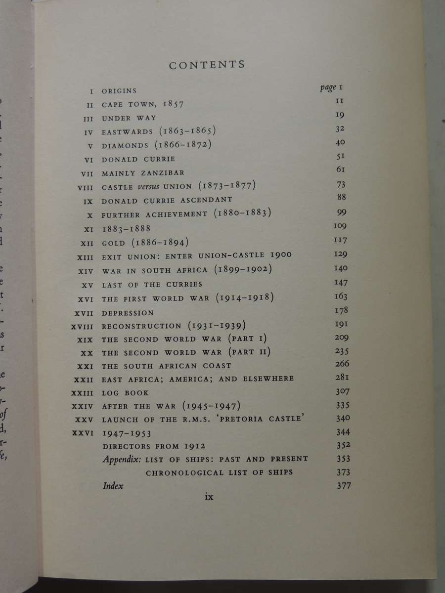 Union-Castle Chronicle1853-1953- Marischal Murray