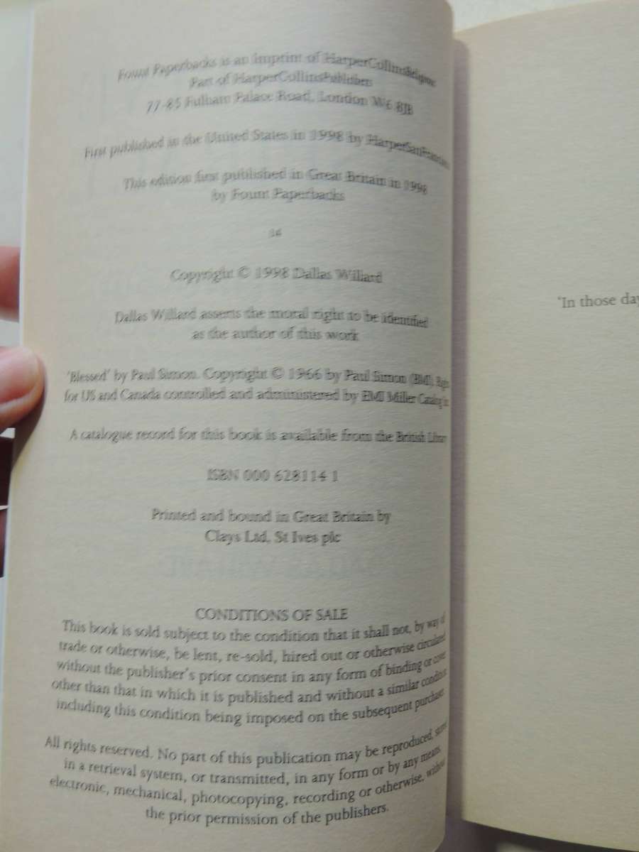 The Divine Conspiracy: Rediscovering Our Hidden Life In God - Dallas Willard