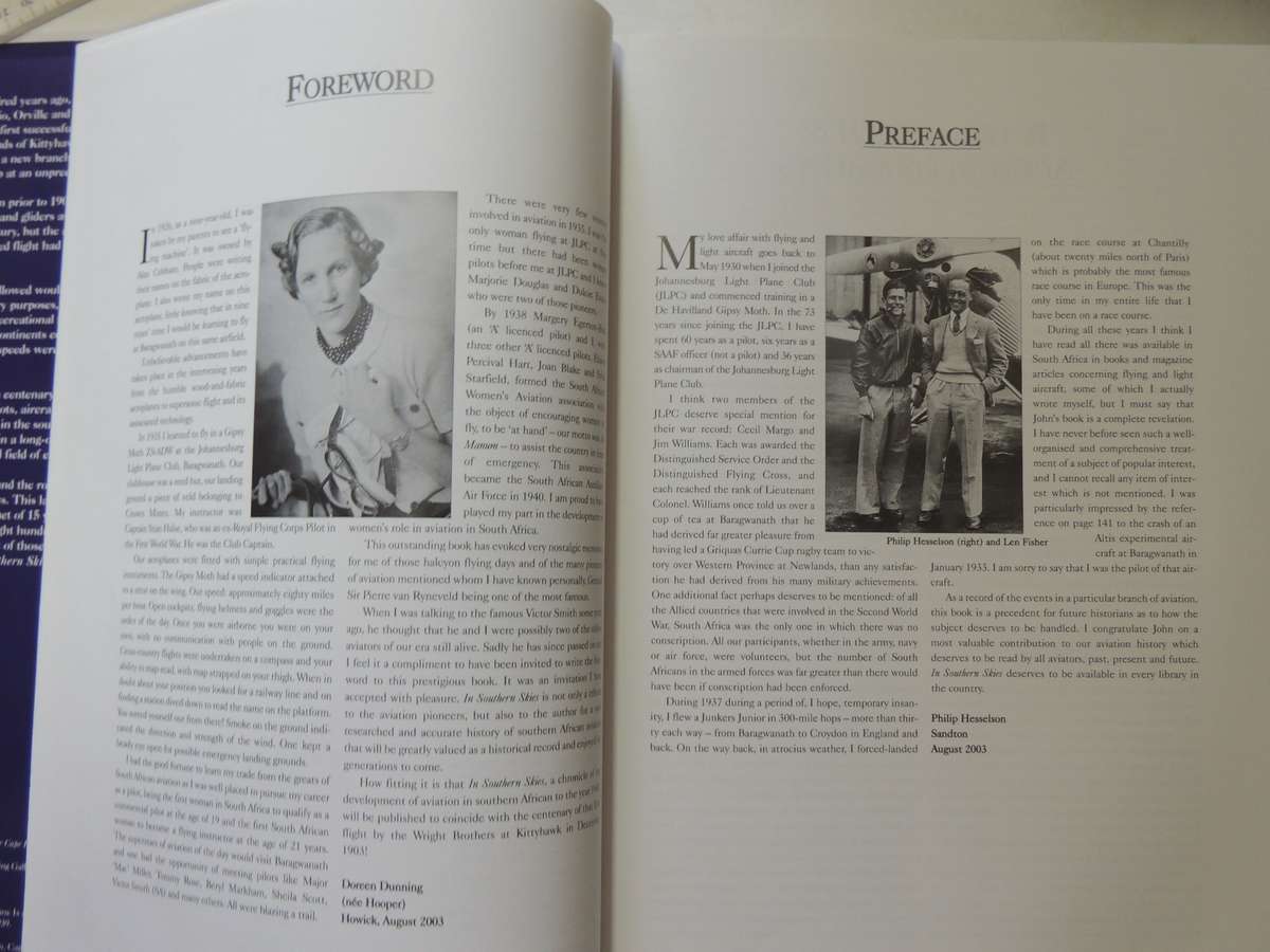 In Southern Skies - A Pictorial History Of Early Aviation In Southern Africa 1816-1940  J.W. Illsley