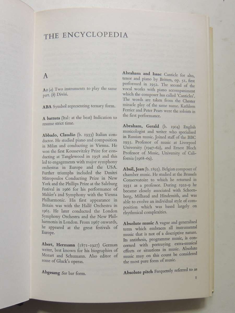 The Concise Encyclopedia Of Music And Musicians - ed Martin Cooper