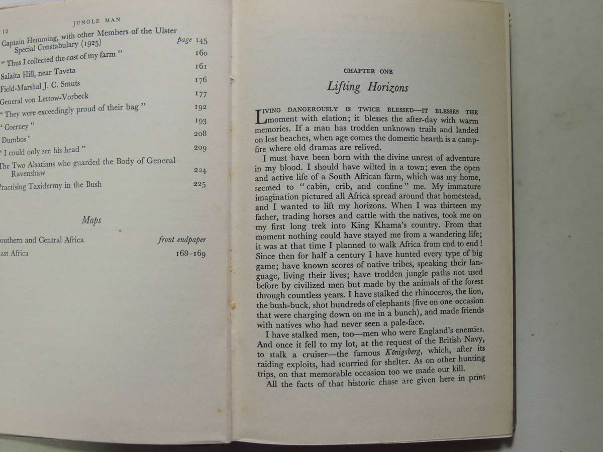 Jungle Man: The Autobiography Of Major P.J. Pretorius  -  3rd Impression 1949