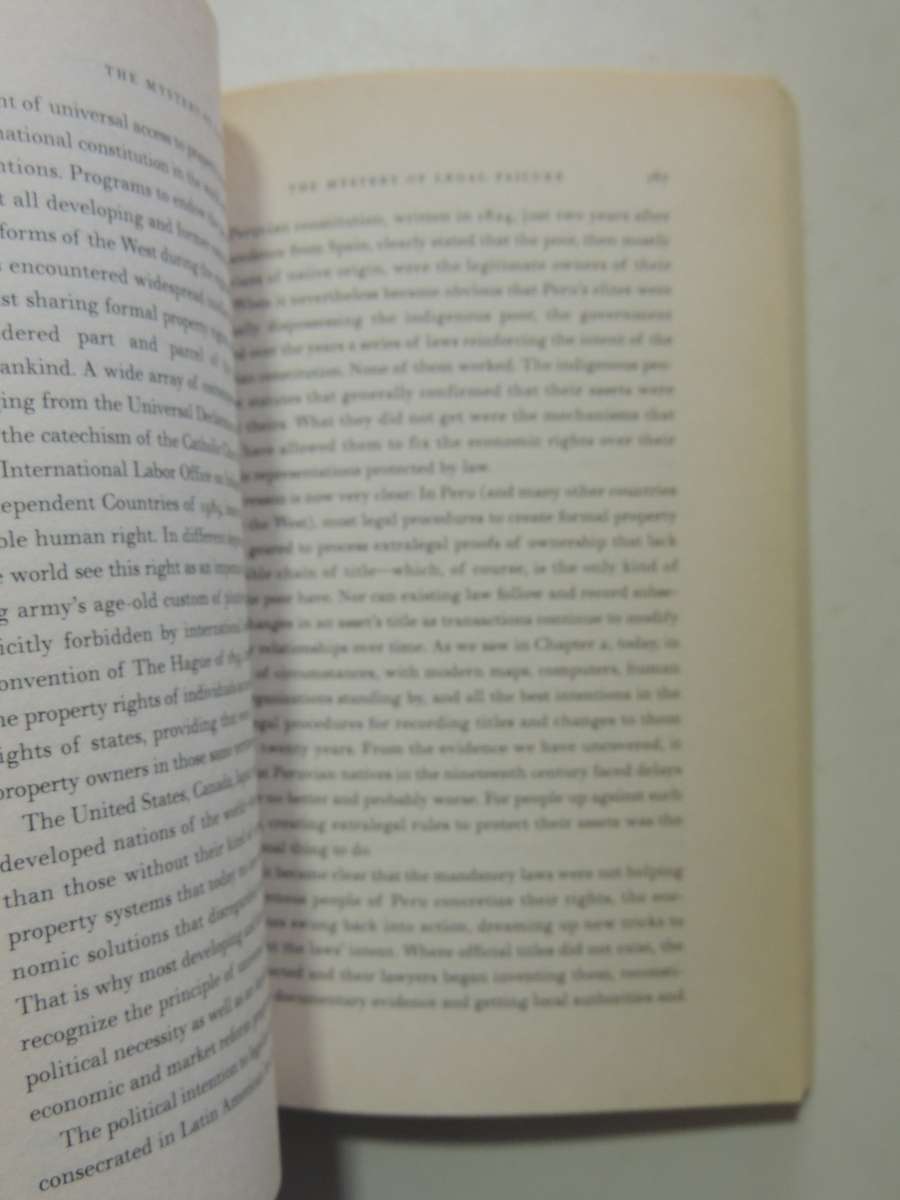 The Mystery Of Capital: Why Capitalism Triumphs In The West &Fails Everywhere Else -Hernando De Soto