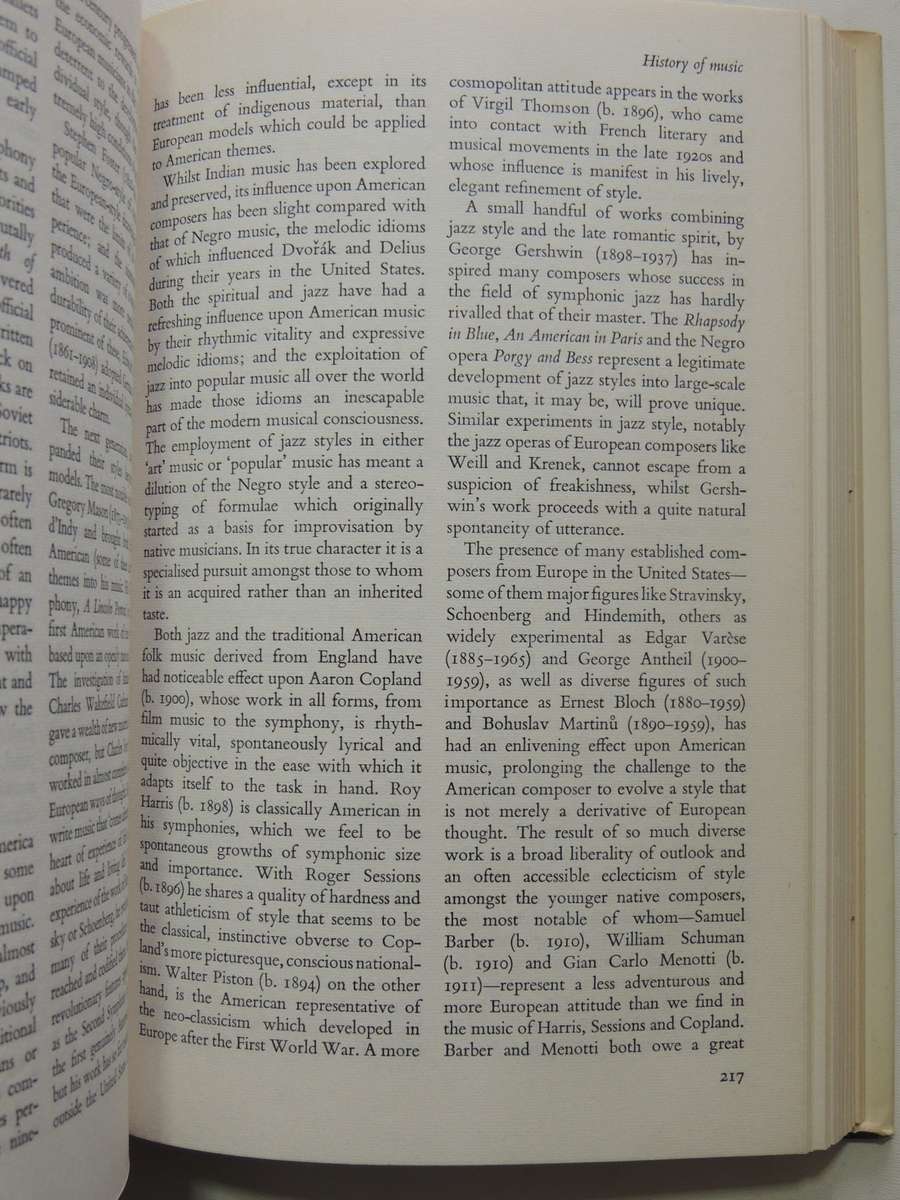 The Concise Encyclopedia Of Music And Musicians - ed Martin Cooper