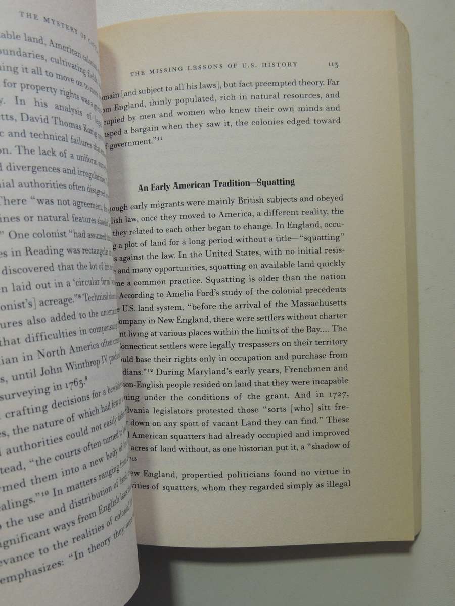 The Mystery Of Capital: Why Capitalism Triumphs In The West &Fails Everywhere Else -Hernando De Soto