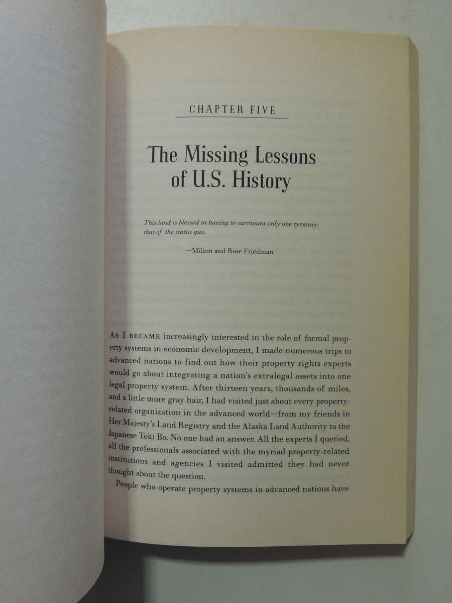 The Mystery Of Capital: Why Capitalism Triumphs In The West &Fails Everywhere Else -Hernando De Soto