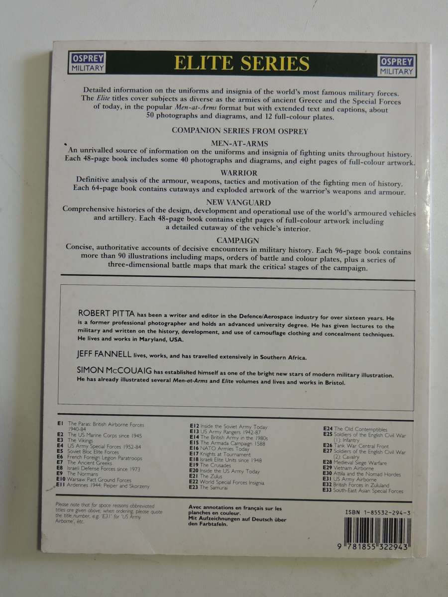 Osprey Elite Series: South African Special Forces  Robert Pitta, Jeff Fannell & Simon McCouaig