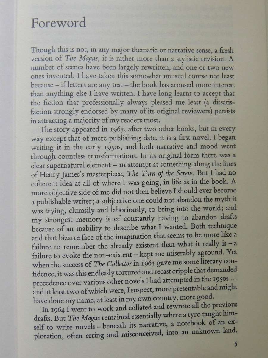 The Magus - John Fowles    Revised Edition, 1977, 2nd Printing