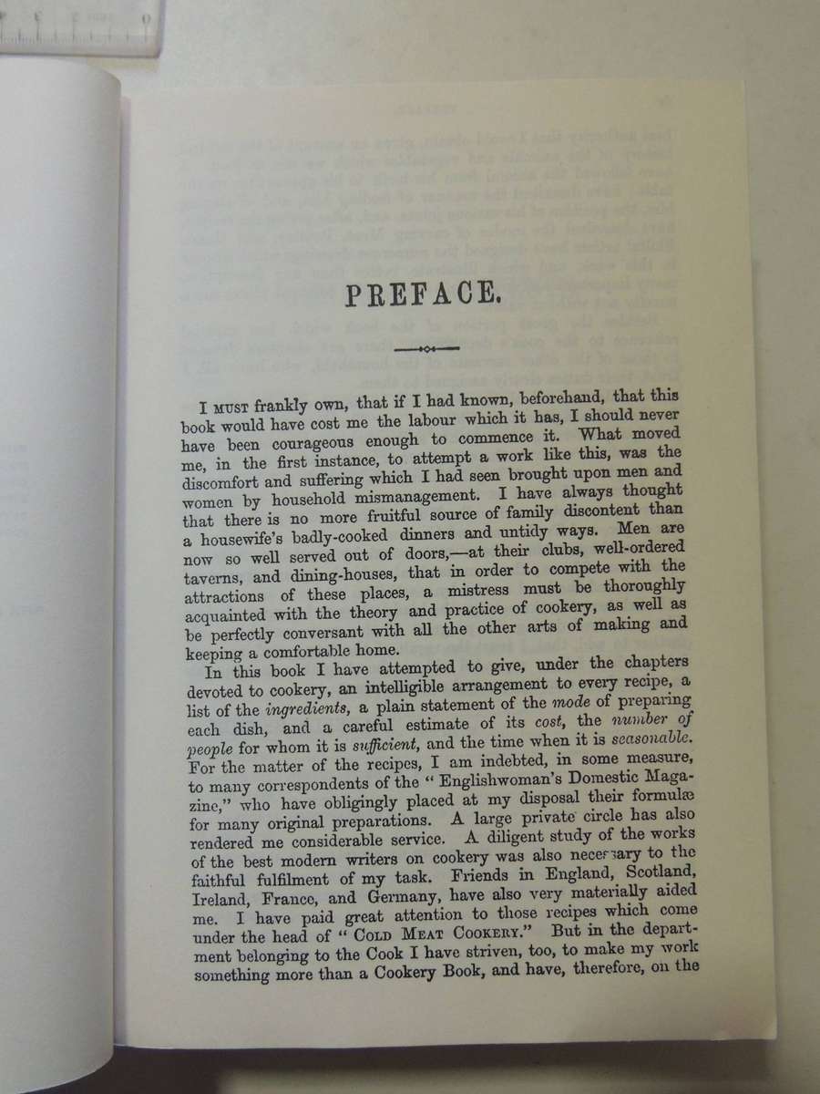 Mrs Beeton's Book Of Household Management: An Illustrated Facsimile Of The First Edition Isabella Be