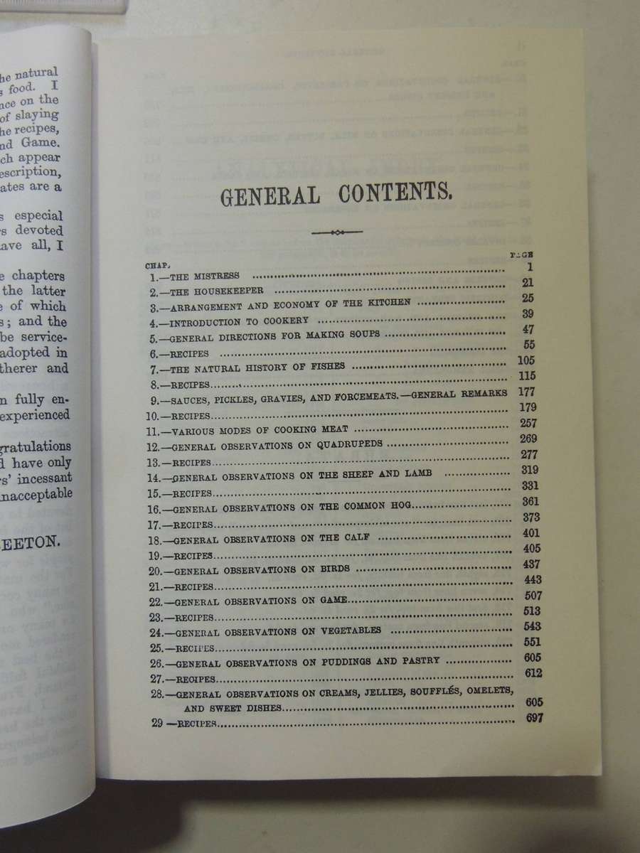 Mrs Beeton's Book Of Household Management: An Illustrated Facsimile Of The First Edition Isabella Be