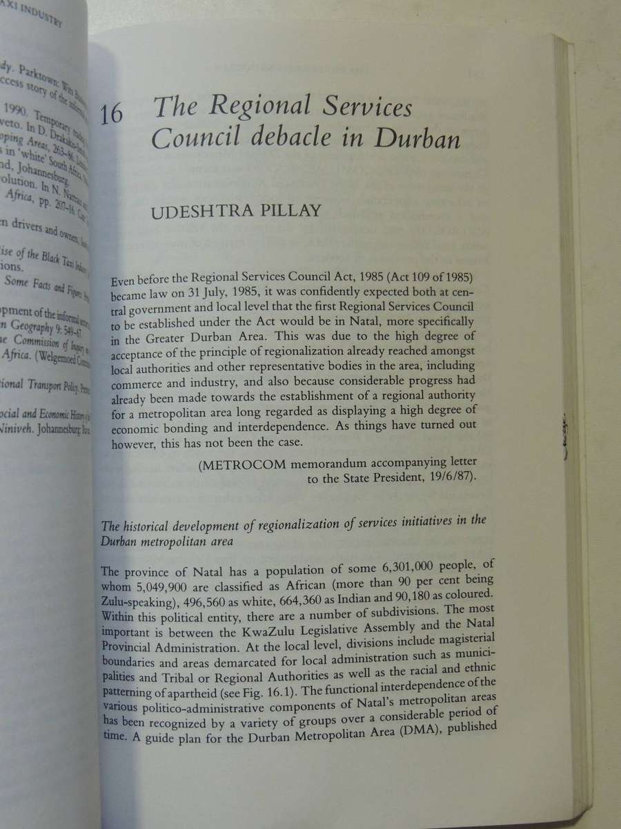 The Apartheid City And Beyond: Urbanization And Social Change In South Africa - ed David M. Smith