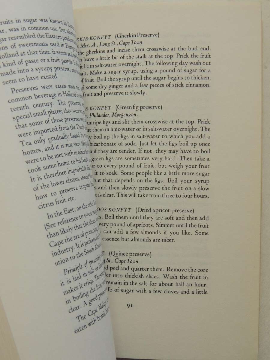 Traditional Cookery Of The Cape Malays - Hilda Gerber  1987